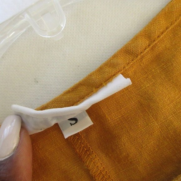 Bryan walker top SMALL sleeveless mustard yellow sleeveless top - Picture 2 of 8